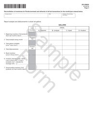 Form DR-309636 Terminal Operator Information Return - Sample - Florida, Page 4