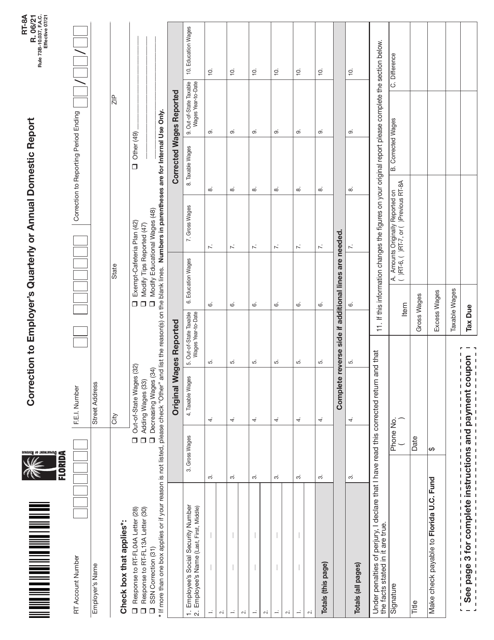 Form RT-8A  Printable Pdf