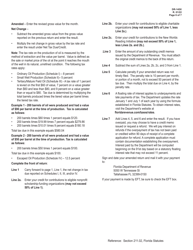 Form DR-145X Oil Production Monthly Amended Tax Return - Florida, Page 6