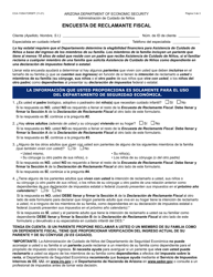 Formulario CCA-1105A-S Declaracion De Reclamante Fiscal - Arizona (Spanish), Page 3