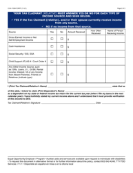 Form CCA-1105A Tax Claimant Declaration - Arizona, Page 2