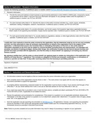 PS Form 4615-E Pact Act Application for Business or Regulatory Purposes Exception - Ends, Page 2