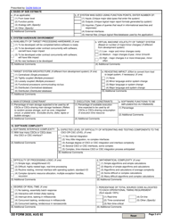 DD Form 2630 Software Description Annotated Outline, Page 3