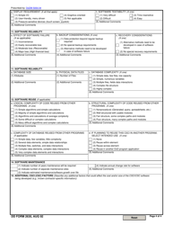 DD Form 2630 Software Description Annotated Outline, Page 4