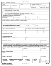 DD Form 2753 Service Agreement Report (Sar) for Scholarship and Fellowship Awards - National Security Education Program (Nsep), Page 2