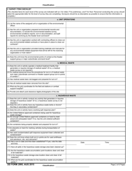 DD Form 2995 Environmental Site Closure Survey, Page 2