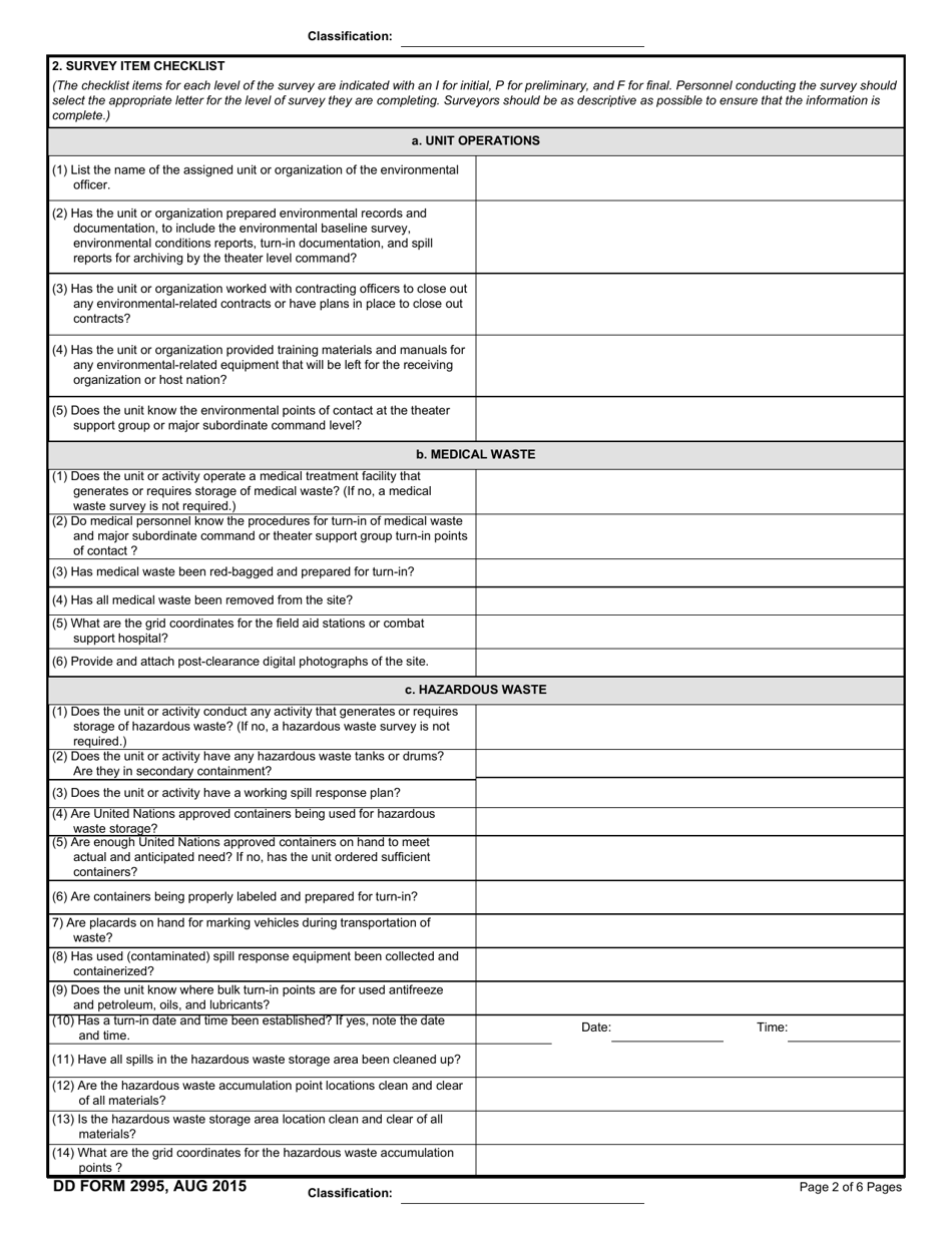 DD Form 2995 Fill Out Sign Online And Download Fillable PDF