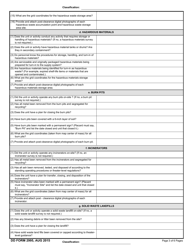 DD Form 2995 Environmental Site Closure Survey, Page 3