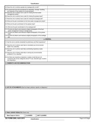 DD Form 2995 Environmental Site Closure Survey, Page 6