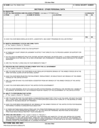 DD Form 1966 Record of Military Processing - Armed Forces of the United States, Page 3