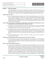 Form OIC-671 Offer in Compromise Agreement - Vermont, Page 9