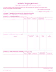 Form OR-RP (150-301-031) Real Property Return - Oregon, Page 2