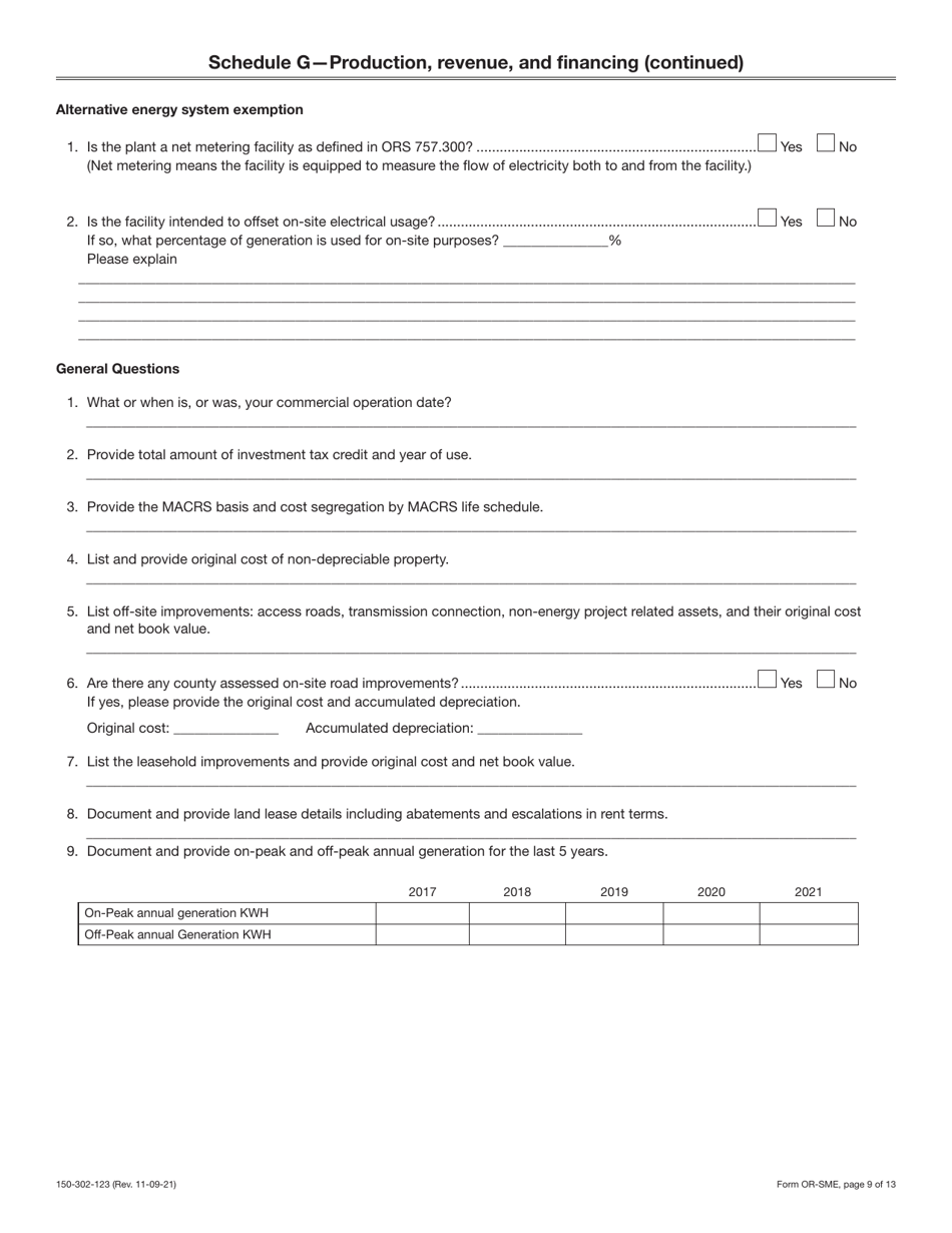Form ORSME (150302123) Download Printable PDF or Fill Online Annual