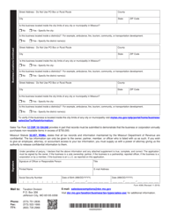 Form 4098 Application for Direct Pay Authorization - Missouri, Page 2