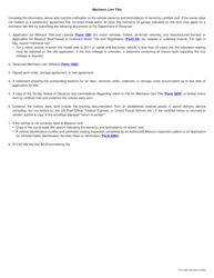 Form 5835 Notice to Owner(S) and Lienholder(S) Regarding Intent to File for Mechanic Lien Title - Missouri, Page 2