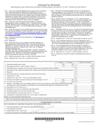 Form MO-1040ES Declaration of Estimated Tax for Individuals - Missouri, Page 3