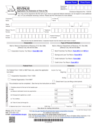 Form MO-7004 Application for Extension of Time to File - Missouri