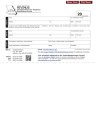 Document preview: Form MO-99 MISC Information Return for Receipts of Miscellaneous Income - Missouri