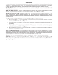 Conservation Easement Application - Nebraska, Page 2