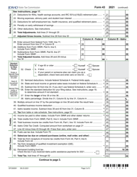 Form 43 (EFO00091) Part-Year Resident and Nonresident Income Tax Return - Idaho, Page 2