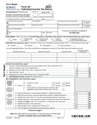 Form 40 (EFO00089) Individual Income Tax Return - Idaho