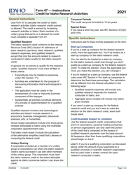 Form 67 (EFO00037) Credit for Idaho Research Activities - Idaho, Page 3