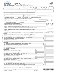 Form 65 (EFO00035) Partnership Return of Income - Idaho