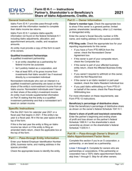 Form ID K-1 (EFO00201) Partner&#039;s, Shareholder&#039;s or Beneficiary&#039;s Share of Idaho Adjustments, Credits, Etc - Idaho, Page 4