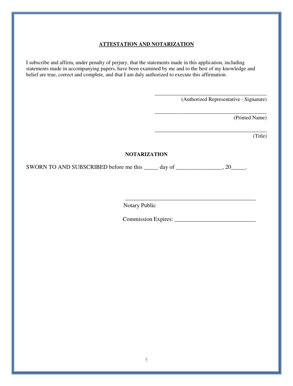 Pharmacy Benefits Manager Checklist / Registration Application - Delaware, Page 5