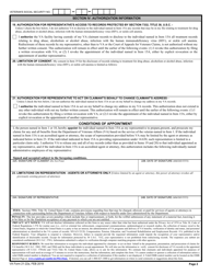 VA Form 21-22A Appointment of Individual as Claimant's Representative, Page 2