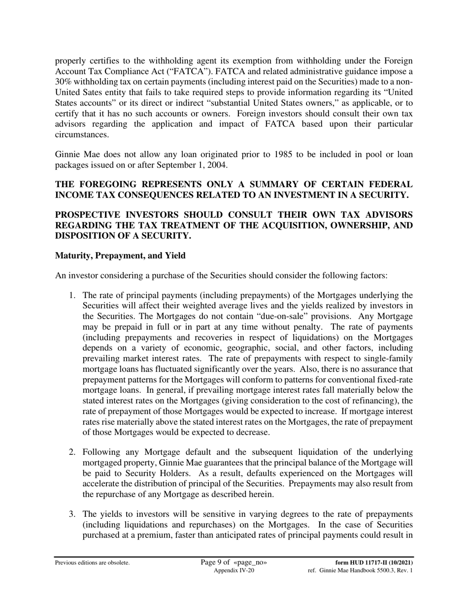 Form HUD11717-II Prospectus Ginnie Mae II - Single-Family Mortgages, Page 9