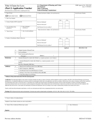 Form HUD-637 Title I Claim for Loss, Page 3