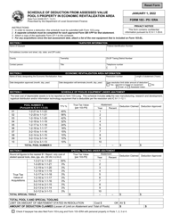 Document preview: Form 103-P5/ERA (State Form 52498) Schedule of Deduction From Assessed Value Pool 5 Property in Economic Revitalization Area - Indiana