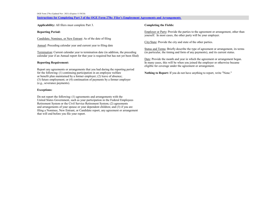 OGE Form 278E Executive Branch Personnel Public Financial Disclosure Report, Page 4