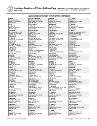 Form LA-CVR Cancel Voter Registration Form - Louisiana, Page 2