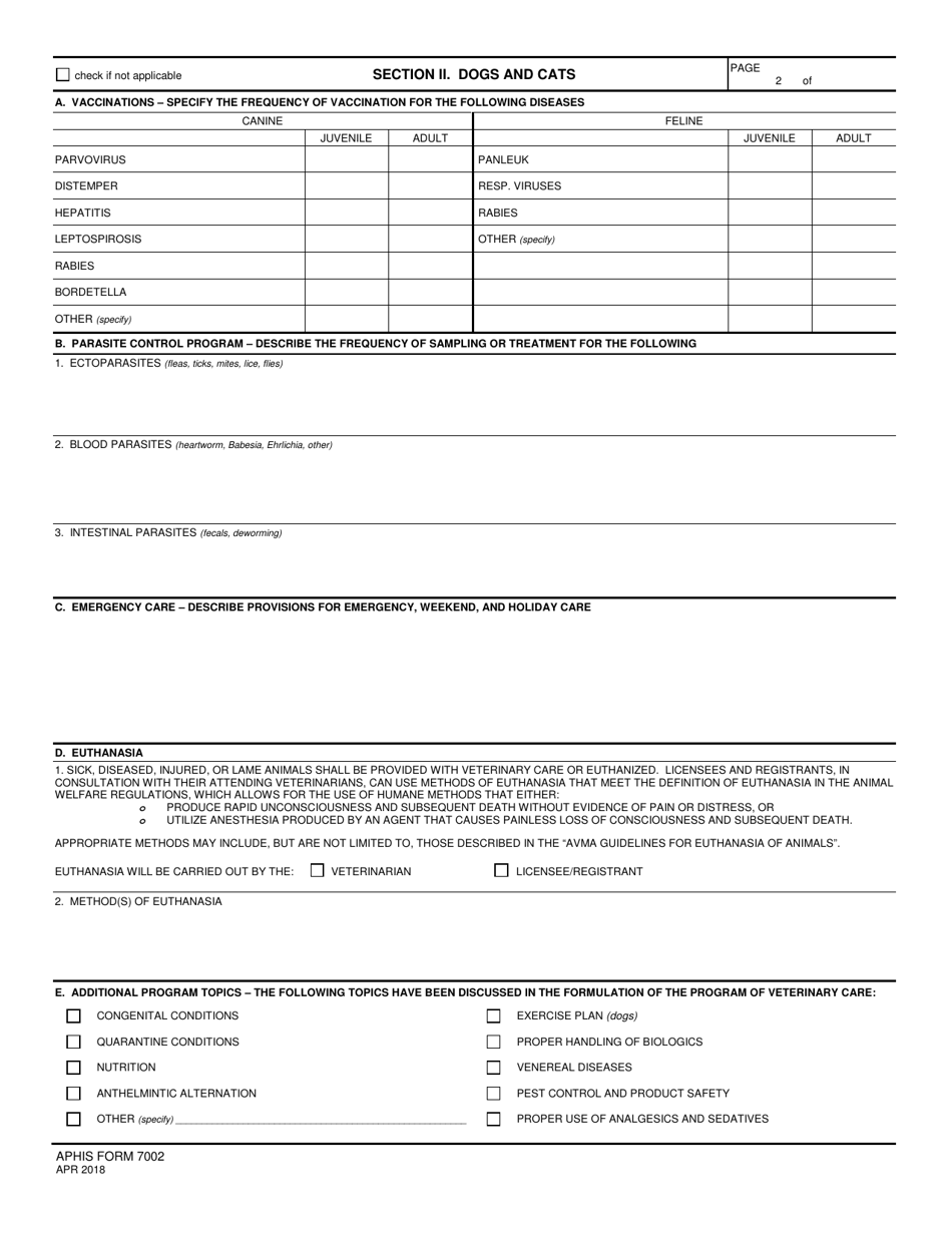 Aphis Form 7002 Fill Out Sign Online And Download Fillable Pdf