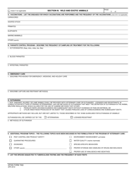 APHIS Form 7002 Program of Veterinary Care, Page 3