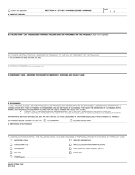 APHIS Form 7002 Program of Veterinary Care, Page 4