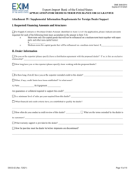 Form EIB03-02 Application for Medium-Term Insurance or Guarantee, Page 15