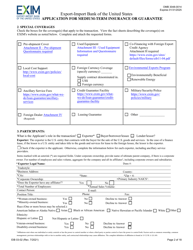 Form EIB03-02 Application for Medium-Term Insurance or Guarantee, Page 2