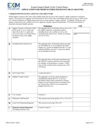 Form EIB03-02 Application for Medium-Term Insurance or Guarantee, Page 6