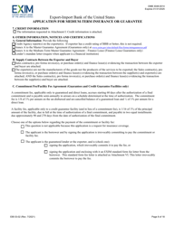 Form EIB03-02 Application for Medium-Term Insurance or Guarantee, Page 8