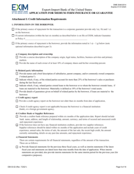Form EIB03-02 Application for Medium-Term Insurance or Guarantee, Page 9