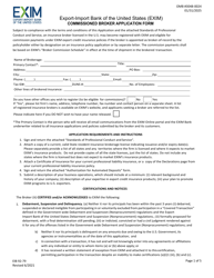 Document preview: Form EIB92-79 Commissioned Broker Application Form