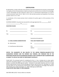 SBA Form 1086 Secondary Participation Guaranty Agreement, Page 22