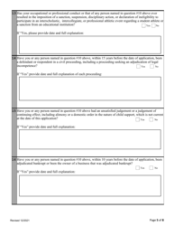 Application for Registration as an Athlete Agent - Alabama, Page 6