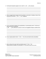 Form PG-250 Court Visitor&#039;s Three-Year Report - Alaska, Page 10