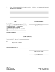 Form PG-401 Guardianship Plan - Alaska, Page 4
