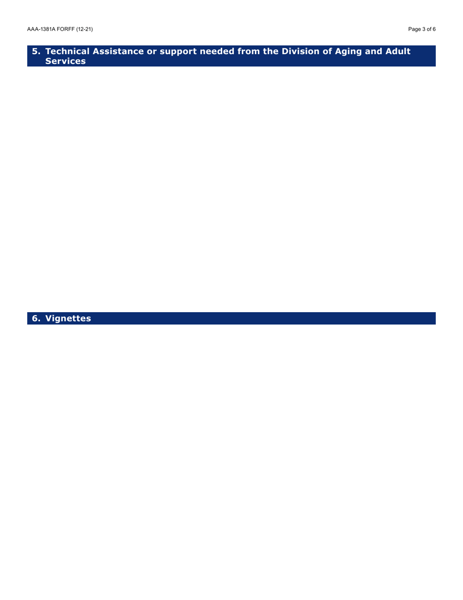 Form AAA-1381A Arizona Caregiver Coalition Quarterly Summary Report - Arizona, Page 3