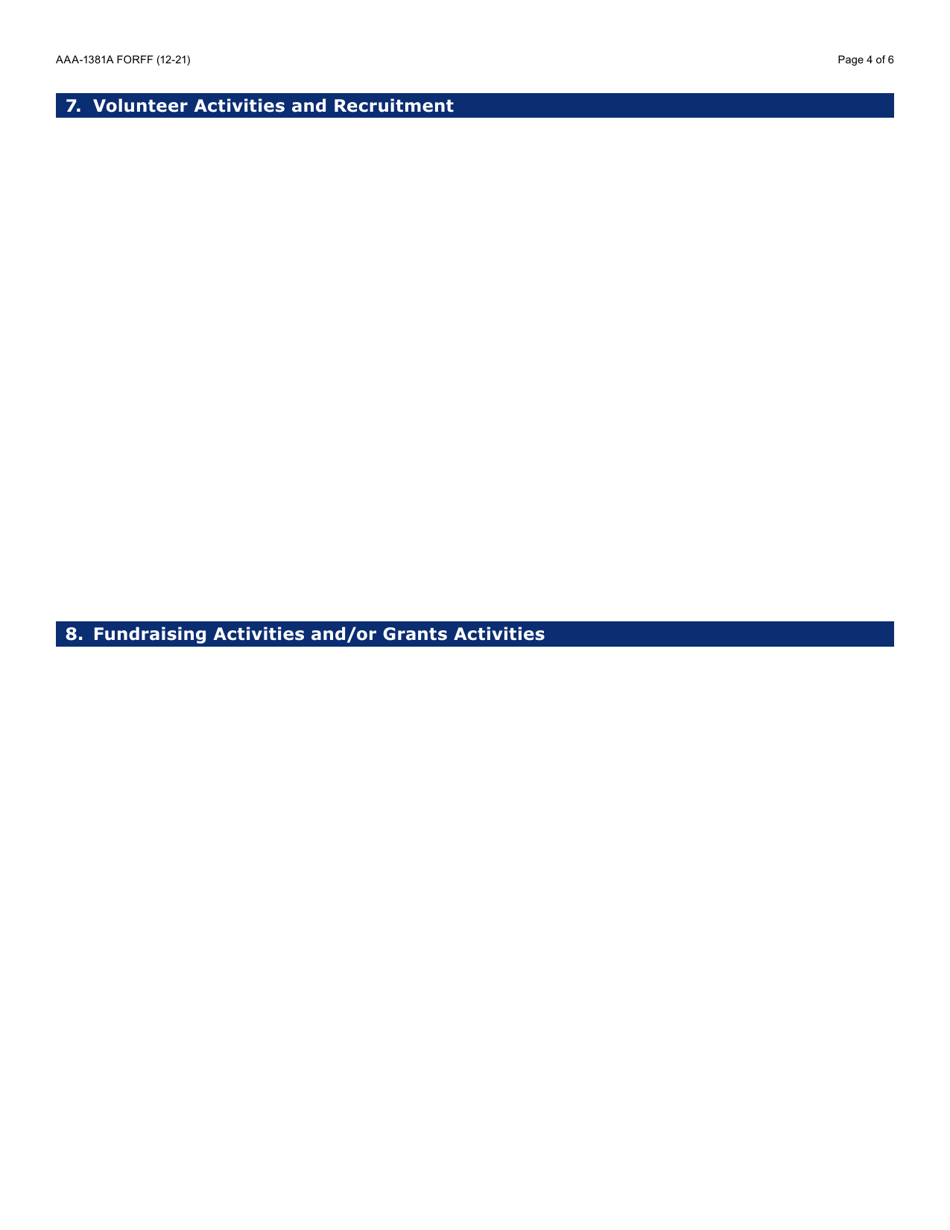 Form AAA-1381A Arizona Caregiver Coalition Quarterly Summary Report - Arizona, Page 4